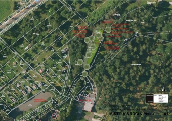 Místo v srdci - Písek Lesní hřbitov 01 Situace + fotomapa.jpg.