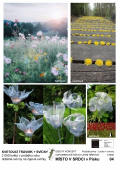 Místo v srdci - Písek Lesní hřbitov 04 Použité prvky - Louka + svícny.jpg.